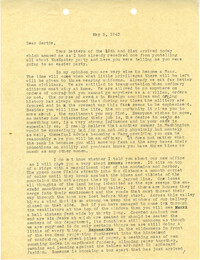 Letter from Sidney Jennings Legendre, May 5, 1943