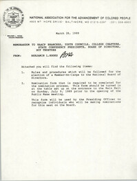 NAACP Memorandum, March 28, 1989