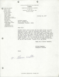 Letter from William Saunders to William Aramony, October 18, 1977