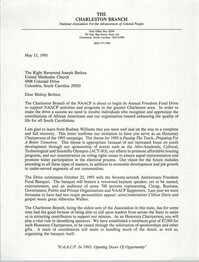Letter from Dwight C. James to Reverend Joseph Bethea, May 13, 1993