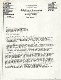 Letter from G.V. Montgomery to Edward Derwinski, June 12, 1990