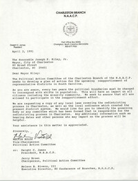 Letter from Melvin Bolds to Joseph P. Riley, Jr., April 2, 1991