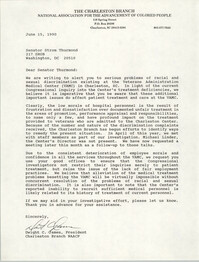 Letter from Dwight C. James to Strom Thurmond, June 15, 1990