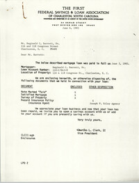 Letter from Charles L. Clark II to Reginald C. Barrett, Sr., June 6, 1983