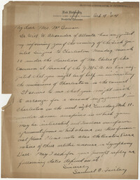 Letter from Samuel C. Fairley to 