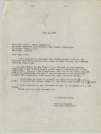 Letter from Rose E. Huggins to Virginia L. Heim, May 5, 1949