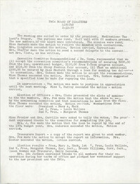 Minutes to the Y.W.C.A. Board of Director's Meeting, February 12, 1973