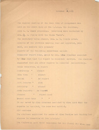 Minutes to the Committee of Management, Coming Street Y.W.C.A., October 7, 1931
