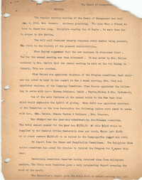 Minutes to the Board of Management Meeting, Coming Street Y.W.C.A., January 4, 1922