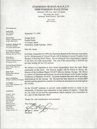 Letter from Dwight C. James to George Scott, September 17, 1994