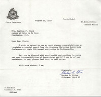 Letter from Gordan B. Stine, August 20, 1973