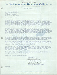 Letter from Angie M. Frasier and Elijah Grant to William Saunders, June 5, 1980