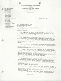 COBRA Memorandum, April 17, 1978