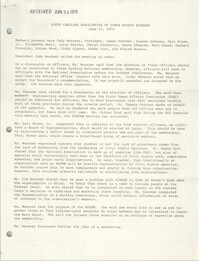 South Carolina Association of Human Rights Workser, June 13, 1979