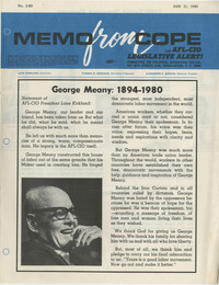Memo From Cope, No. 2-80, January 21, 1980