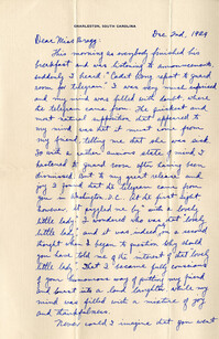 Letter from Fong Lee Wong to Laura M. Bragg, December 2, 1929