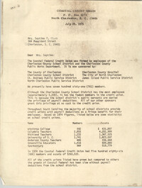 Letter from E. F. Killian, Jr. to Septima P. Clark, July 29, 1975