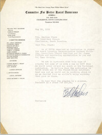 Letter from Bill Saunders to Septima P. Clark, May 24, 1972