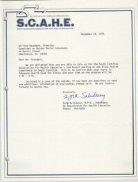 Letter from Zora Salisbury to William Saunders, November 24, 1978