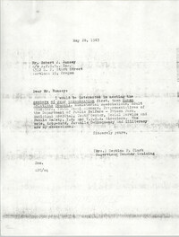 Letter from Septima P. Clark to Robert J. Rumsey, May 28, 1963