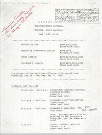 S.C. Conference of Branches of the NAACP Board of Trustee Meeting, May 19-21, 1994