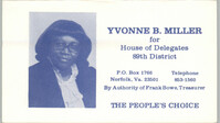 Yvonne B. Miller Business Card