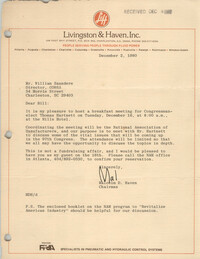 Letter from Malcolm D. Haven to William Saunders, December 2, 1980