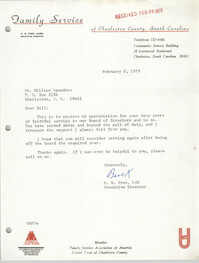 Letter from H. B. Free to William Saunders, February 8, 1979