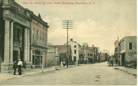 Bay St. showing new Bank Building, Beaufort, South Carolina