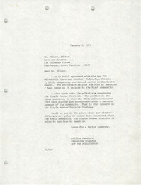 Letter from William Saunders, January 5, 1979