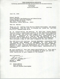 Letter from Dwight C. James to Robert Masche, June 29, 1990