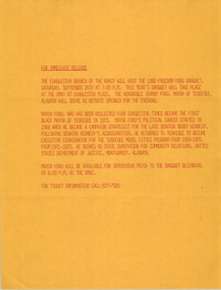 Flyer, Freedom Fund Banquet, National Association for the Advancement of Colored People, 1988
