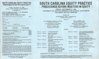 South Carolina Equity Practice, Continuing Education Seminar Pamphlet, December 21, 1984