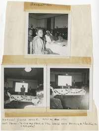 National Y.W.C.A. Week Scrapbook Page, Banquet 1951