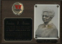Plaque, Y.W.C.A. of Greater Charleston Award for Jessica P. Brown