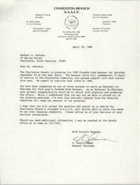Letter from D. Cedric James to Herbert A. DeCosta, April 18, 1988