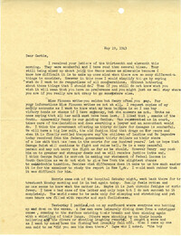 Letter from Sidney Jennings Legendre, May 19, 1943