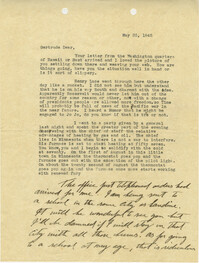 Letter from Sidney Jennings Legendre, May 25, 1945