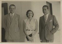 Edda (Mussolini) Ciano, Galeazzo Ciano, and Mario Pansa