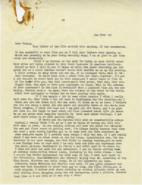 Letter from Gertrude Sanford Legendre, January 19, 1943