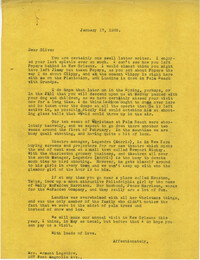 Letter from Gertrude Sanford Legendre, January 17, 1938