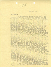 Letter 2 from Sidney Jennings Legendre, July 25, 1943