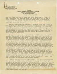 Letter from Armant Legendre, November 14, 1943