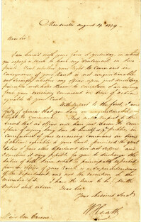 Letter from William Heath to Nathanael Green