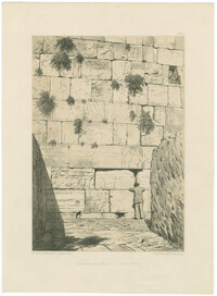 [Wailing-place of the Jews. A portion of the ancient wall of the temple enclosure.]