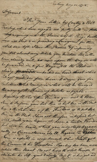 Letter from John F. Grimke to General Robert Howe, May 1778