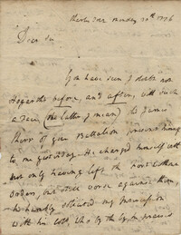 Letter from General Robert Howe to John F. Grimke, 1776
