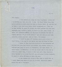 Letter from Gertrude Sanford Legendre, August 26, 1942