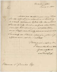 Letter from Lewis Cass to Thomas S. Grimke, June 5, 1832