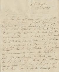 Letter from Jacob Read to [John F. Grimke?], November 29, 1783